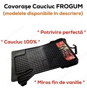 Covorase / presuri auto dedicate - CAUCIUC 100% - FROGUM Polonia