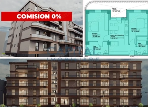 Apartament de vanzare, 3 camere, 89.66mpc, etaj 2, lift, bloc nou, comision 0%