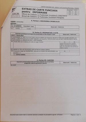 Teren agricol de vânzare, 1,1616 ha, 1 euro mp., com. Peștera, sat Ivrinezu, jud. Constanța