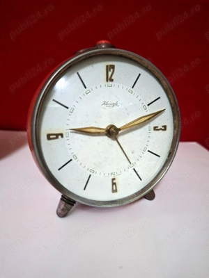 Ceas mecanic desteptator vintage Kienzle 1930 1950 Germany - imagine 4