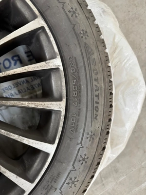 Vand genti cu TPMS sensor+ anvelope iarna DUNLOP, 225/55R17, BMW Seria 3 - imagine 2