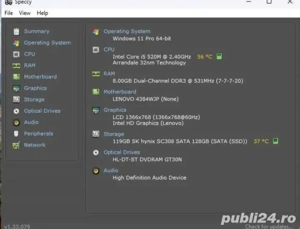 Lenovo ThinkPad i5 T 510 SSD 128 Gb 8 Gb Windows 11 PRO - imagine 2