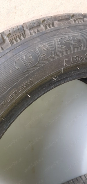 Vând anvelope iarna logan 3 prestige195/55/16 - imagine 2