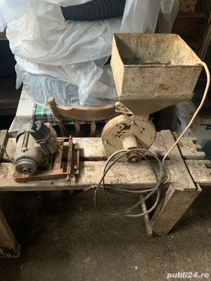 de vanzare moara de macinat porumb cu motor electric de 220 v - imagine 4