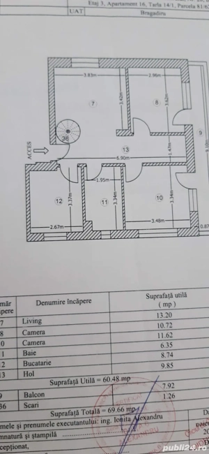 vand apartament 4 camere 