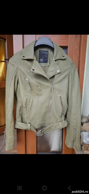 Geaca piele BSB - imagine 2