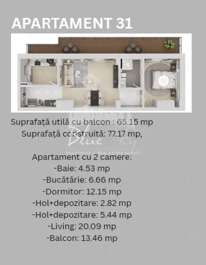 Madrid Park Residence- Apartament 2 camere - imagine 4