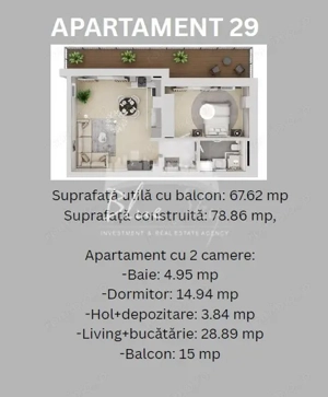 Madrid Park Residence- Apartament 2 camere - imagine 4