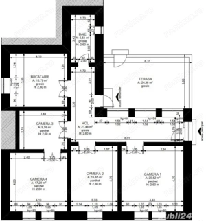 Casă Individuală 4 Camere Centrală Proprie Zona Chisoda
