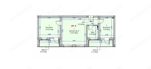 Apartament cu 2 camere si 2 balcoane etaj 1 in Selimbar - imagine 5