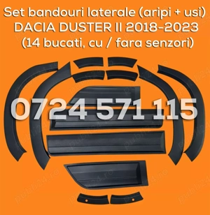 Kit complet bandouri laterale (aripi + usi) DACIA DUSTER 2 (2018-2023) - imagine 2