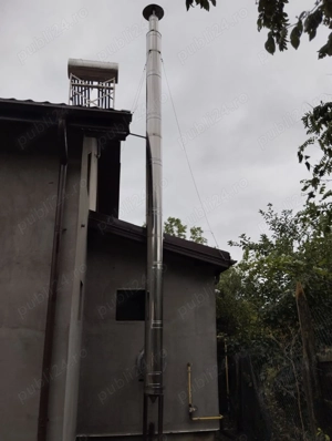 Centrală pe lemne Romstal Vision plus coș mare pentru fum. - imagine 5