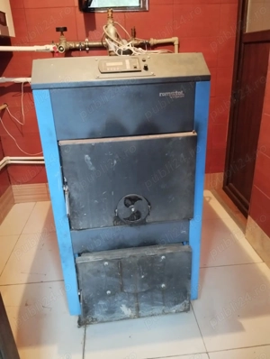 Centrală pe lemne Romstal Vision plus coș mare pentru fum. - imagine 2