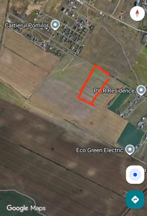 Teren Magurele situat intre Cartierul Pomilor si PWR Residence