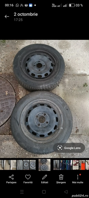 Vând 2 roți Hankook Kinerrgy 4S, anvelope iarna  - imagine 5