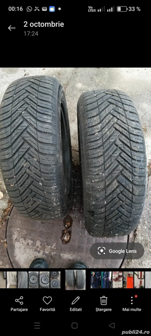 Vând 2 roți Hankook Kinerrgy 4S, anvelope iarna  - imagine 3