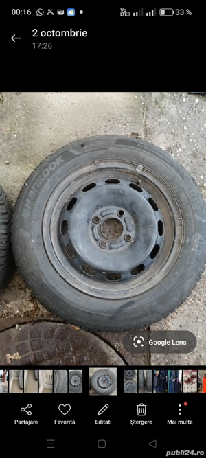 Vând 2 roți Hankook Kinerrgy 4S, anvelope iarna  - imagine 4