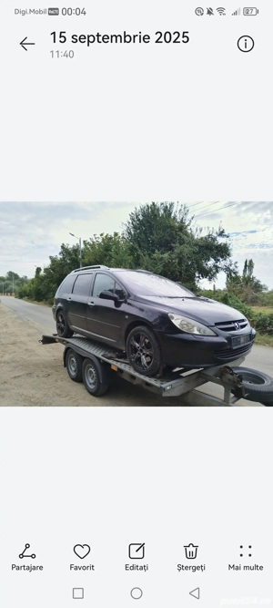 Dezmembrez Peugeot 307cc 407 307sw break 1.6hdi 2.0hdi benzina motor cutie pompa egr injectoare - imagine 2