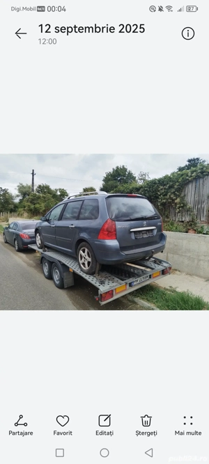 Dezmembrez Peugeot 307cc 407 307sw break 1.6hdi 2.0hdi benzina motor cutie pompa egr injectoare - imagine 4