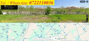 Teren intravilan 5,837 mp, parcelat in 2, utilității, deschidere 64 m