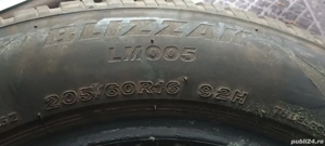 Vand 4 anvelope iarna Bridgestone 205/60R16  - imagine 7