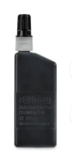 Bidon cu tuș negru Rotring, sigilat - imagine 2