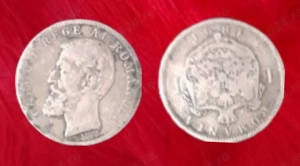 Moneda Carol 1  al Romaniei 1891  poza reala 