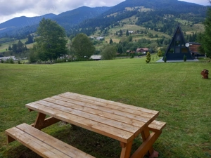 Cabană A-frame nouă 34,5 ari teren intravilan  în stațiunea Colibița - imagine 3