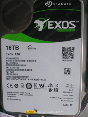 Vând hard disc nou.16tb