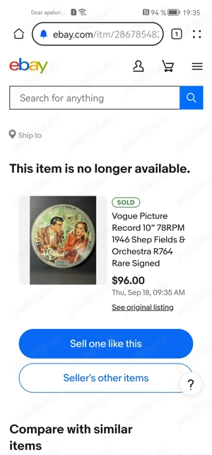 Disc muzica vogue r764 