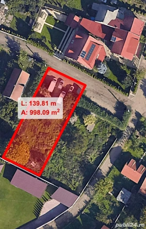 Vând teren intravilan 10 ari   Zona Bercu Roșu, Satu Mare