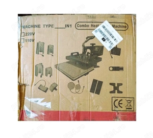 Presa termică multifuncțională 5 în 1   Nouă, pentru tricouri, căni, șepci, farfurii - imagine 2