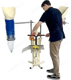 Masina ambalat fructe si legume in plasa tubulara-Actionare cu pedala - imagine 5