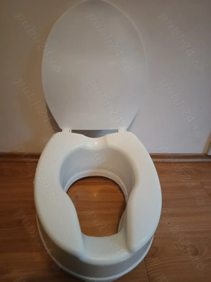 Inaltator ptr toaleta  wc reglabil cu capac, inalt de 15 cm  suport
