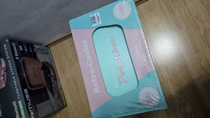 Lada frigorifica pasiva Polarbox Style Pop, 20 litri, Sky Blue-Baby Rose