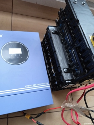 chit solar invertor 24v 3000W si doua baterii 150Ahm  - imagine 5