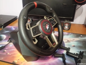 Volan FlashFire Suzuka Wheel 900R, Negru rosu.