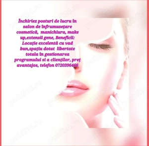 Închiriez posturi salon