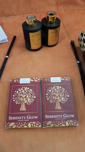 difuzor de camera gardenie si lem de santal si lumanari serenity glow - imagine 2