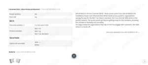 AIR-AP2802E-E-K9 Cisco Aironet 2802E - Radio access point  - imagine 5