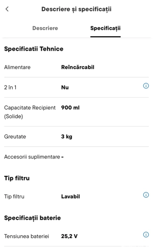 Vand Aspirator BOSCH vertical 25.2V Alb  BCH6ATH25 - imagine 5