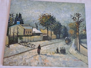 tablou pictura pe panza 61 51 cm semnat Danford