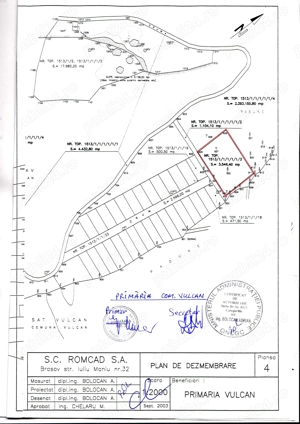 Vând teren în Holbav, zona Merezi-maial, adiacent PUZ-ului