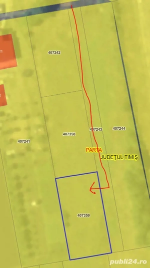 Vând teren intravilan în Parța