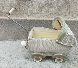 Carucior landou vintage pentru copil sau păpuși  - imagine 3