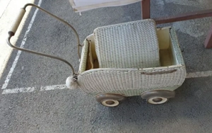 Carucior landou vintage pentru copil sau păpuși  - imagine 2