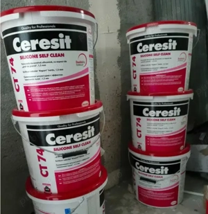 Vand tencuiala decorativa siliconica Ceresit CT 74, 1.5 mm