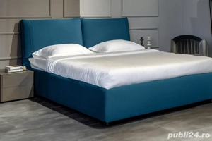 Husă pat Rovere Vera Advance 180x200   Velluto Blue (nouă, sigilată)