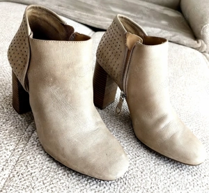 Botine de dama, Geox, din piele natiurala, bej,mărimea 38  - imagine 2