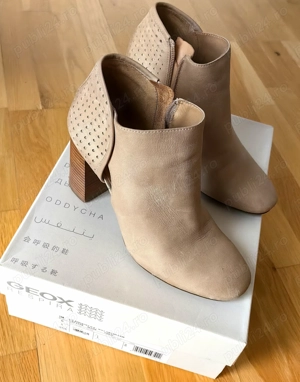 Botine de dama, Geox, din piele natiurala, bej,mărimea 38  - imagine 3